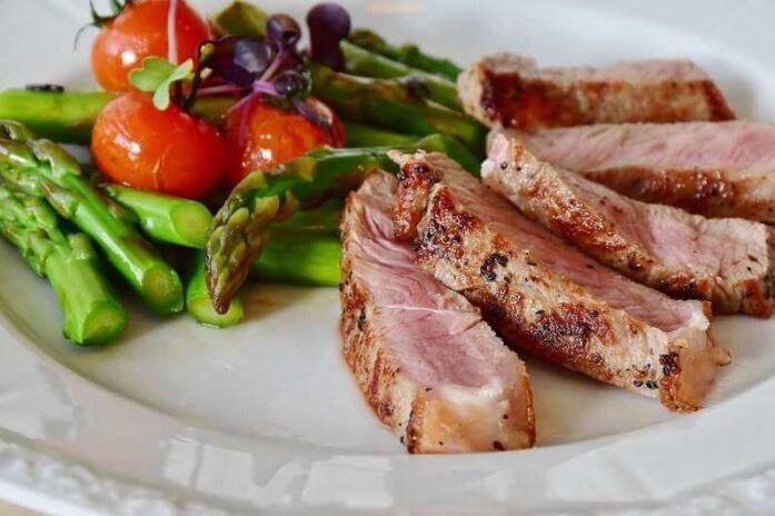Plat de régime céto
